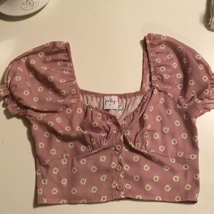 princess polly bea top in pink